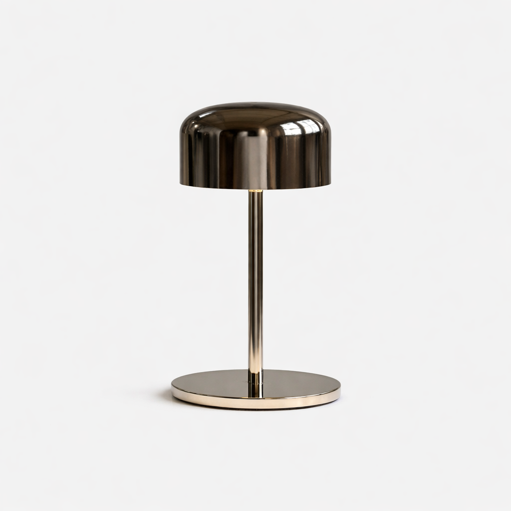 Modern Chrome Table Lamp | 21cm | Plug-in Electric | Ambient Reading Light