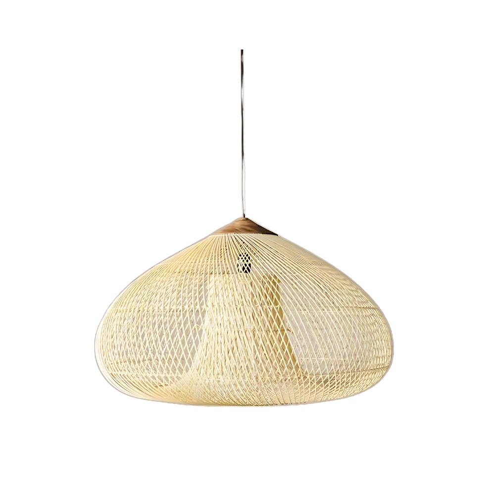 ndmade Wisteria Rattan Pendant Light | 40cm 50cm 60cm | Natural 3000K LED