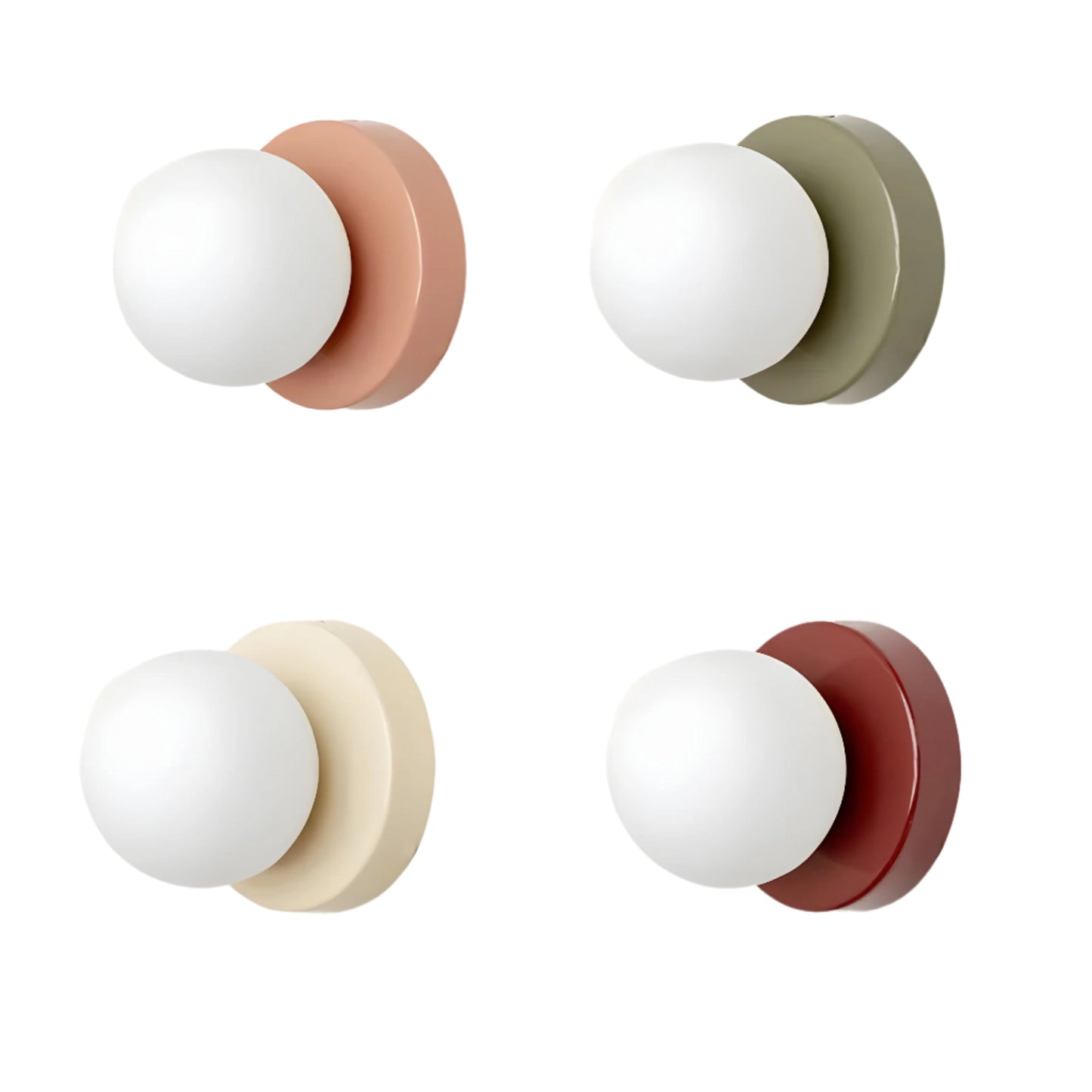 Nordic Rounded LED Wall Light G9 | 10cm x 12cm | Painted Iron & Glass | 240V