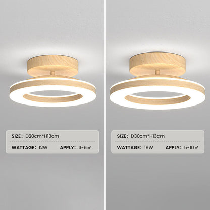 Acrylic Round LED Ceiling Light | Modern Hallway & Entrance Fixture