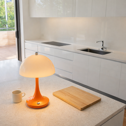 Mushroom Table Lamp Cordless Battery | 9.06 x 6.3 Inch | USB-C 3600mAh LED