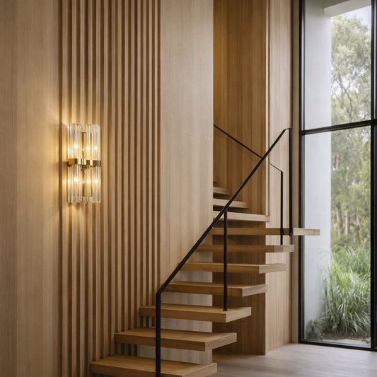 Stainless Steel Wall Light Crystal Decor | 21 x 45 cm | G9 x 2 Indoor LED