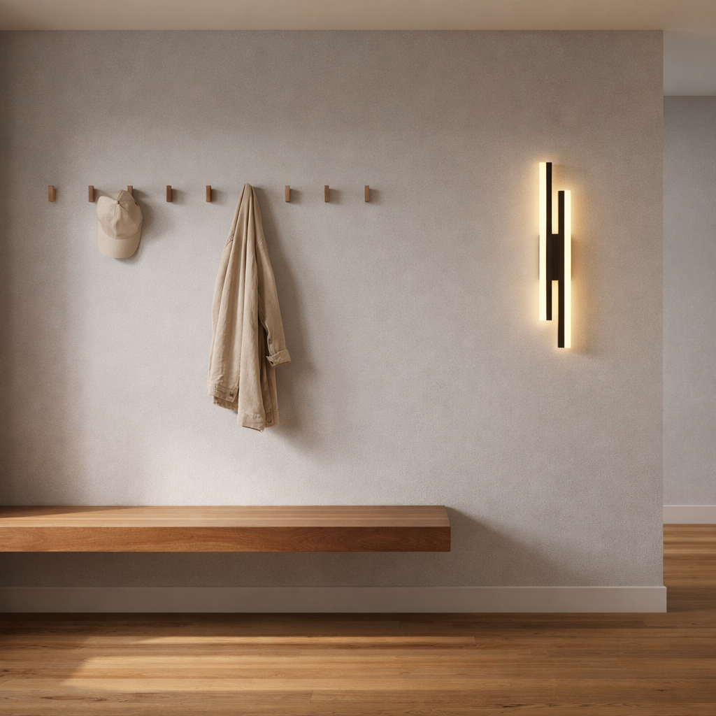Acrylic LED Wall Sconce Iron Decor | 65cm Height | 20W 1660 Lumens 240V