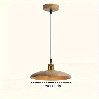 Modern Nordic Solid Wood Pendant Light | Scandinavian Ceiling Lamp