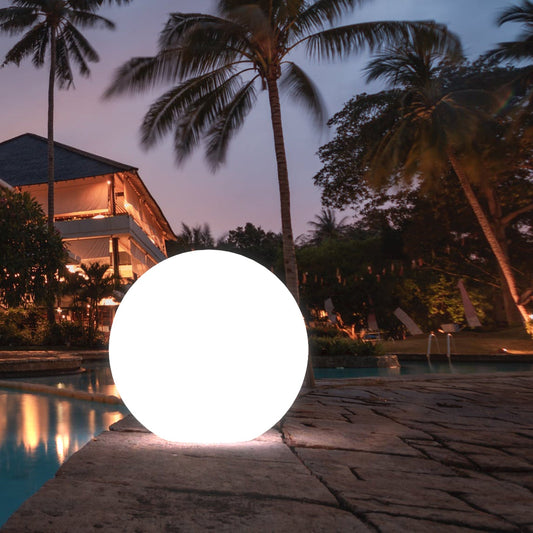 IP65 Solar LED Glow Ball Light | 40cm Diameter | 16 Colour RGB Remote Control
