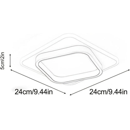Modern Square LED Ceiling Light | Minimalist Geometric Flush Mount Fixture