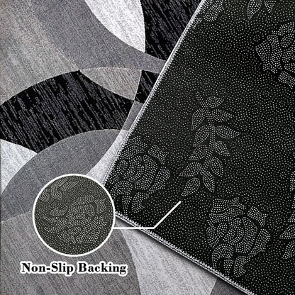 Orbit Weave Geometric Rug | Soft Velvet Non-Slip Floor Mat