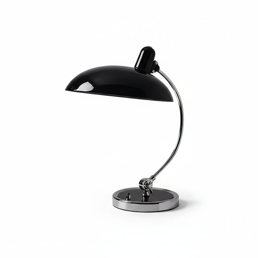 ScandiArc Table Lamp | Bauhaus-Inspired Curved Metal Design