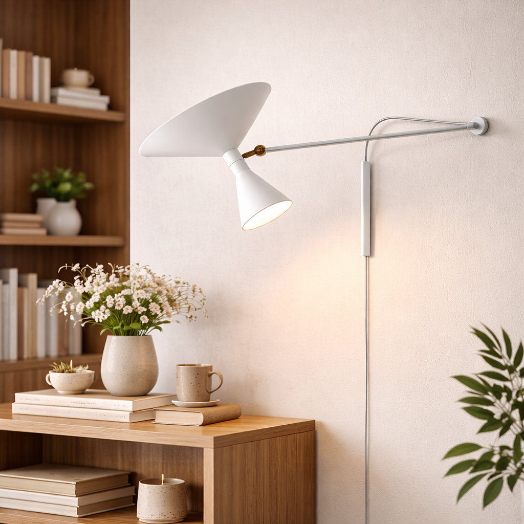 Abstract Flower Wall Light Artistic Decor | Black Gray White | Wall Mount