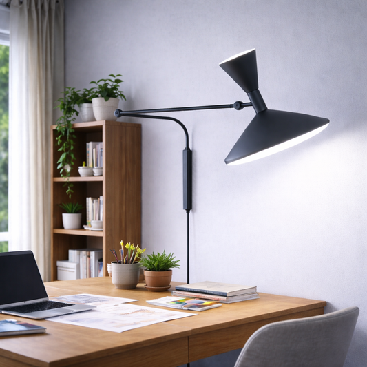 Abstract Flower Wall Light Artistic Decor | Black Gray White | Wall Mount