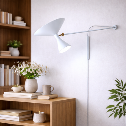 Abstract Flower Wall Light Artistic Decor | Black Gray White | Wall Mount