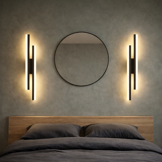 Acrylic LED Wall Sconce Iron Decor | 65cm Height | 20W 1660 Lumens 240V