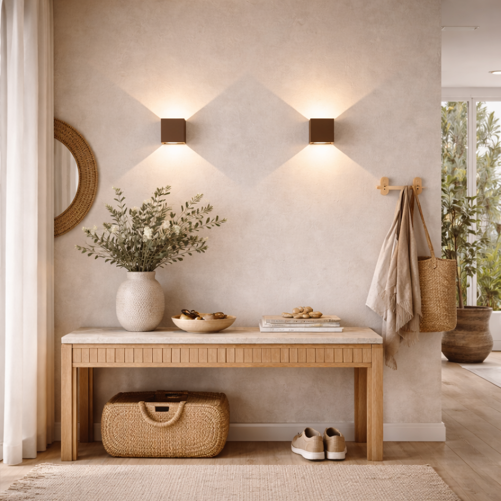 Adjustable LED Wall Light | 4-Way Flap Pattern | 10cm | Indoor & Outdoor