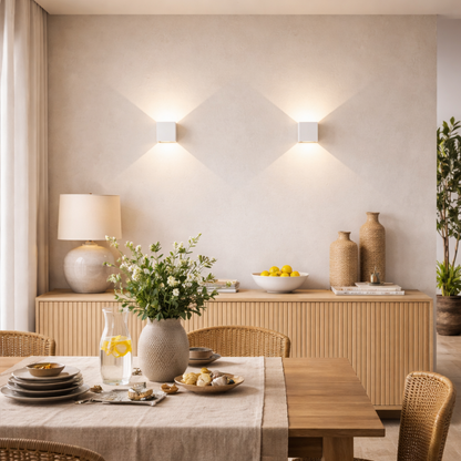 Adjustable LED Wall Light | 4-Way Flap Pattern | 10cm | Indoor & Outdoor
