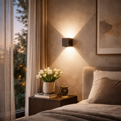 Adjustable LED Wall Light | 4-Way Flap Pattern | 10cm | Indoor & Outdoor