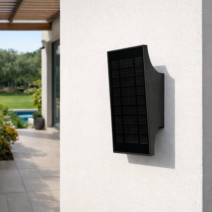 IP54 Solar Up Down Wall Light | Graphite Grey 700LM | 3000K Warm White
