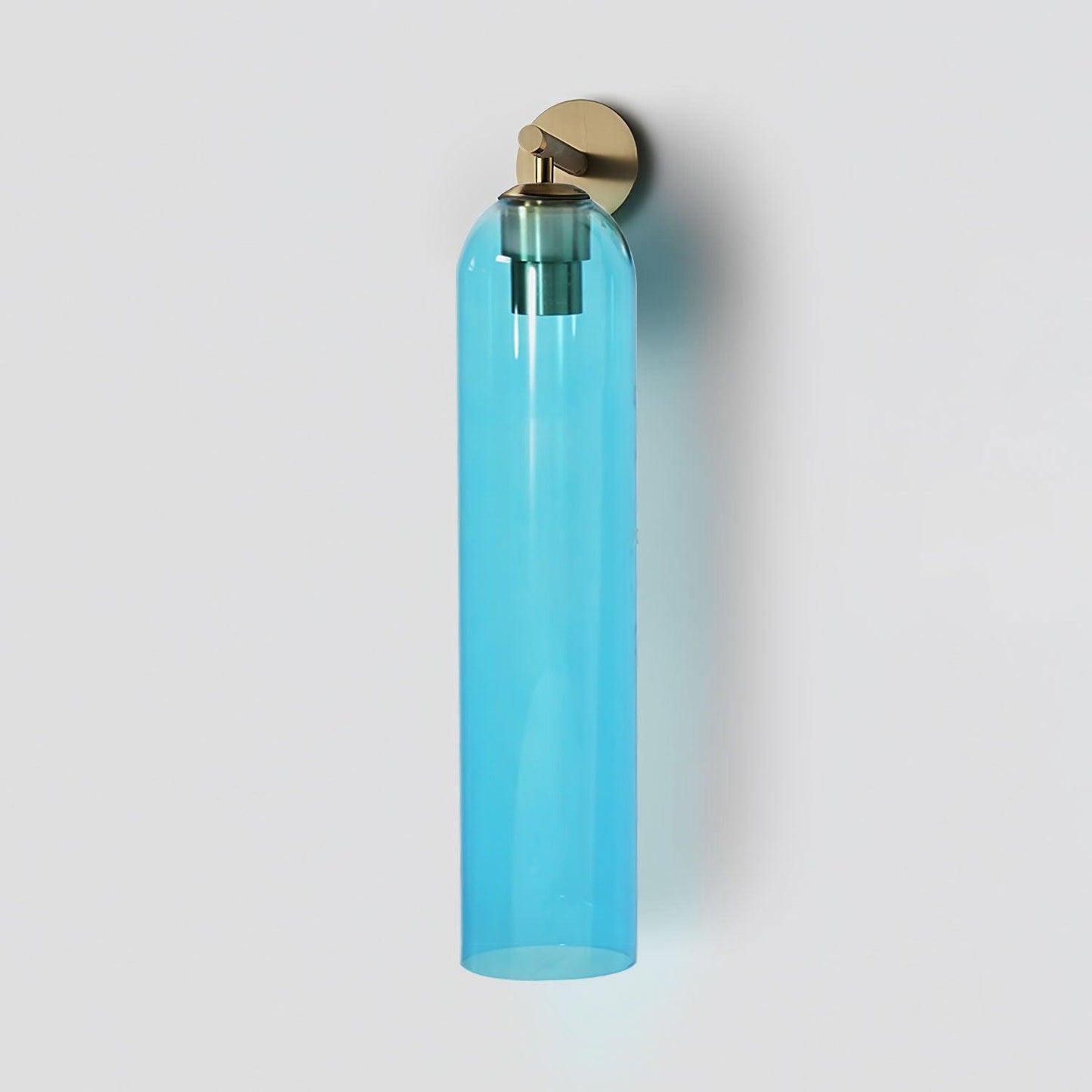 Art Glass Sconce Modern Wall Light | 12 x 6 x 4 Inch | E26 60W Max Brass