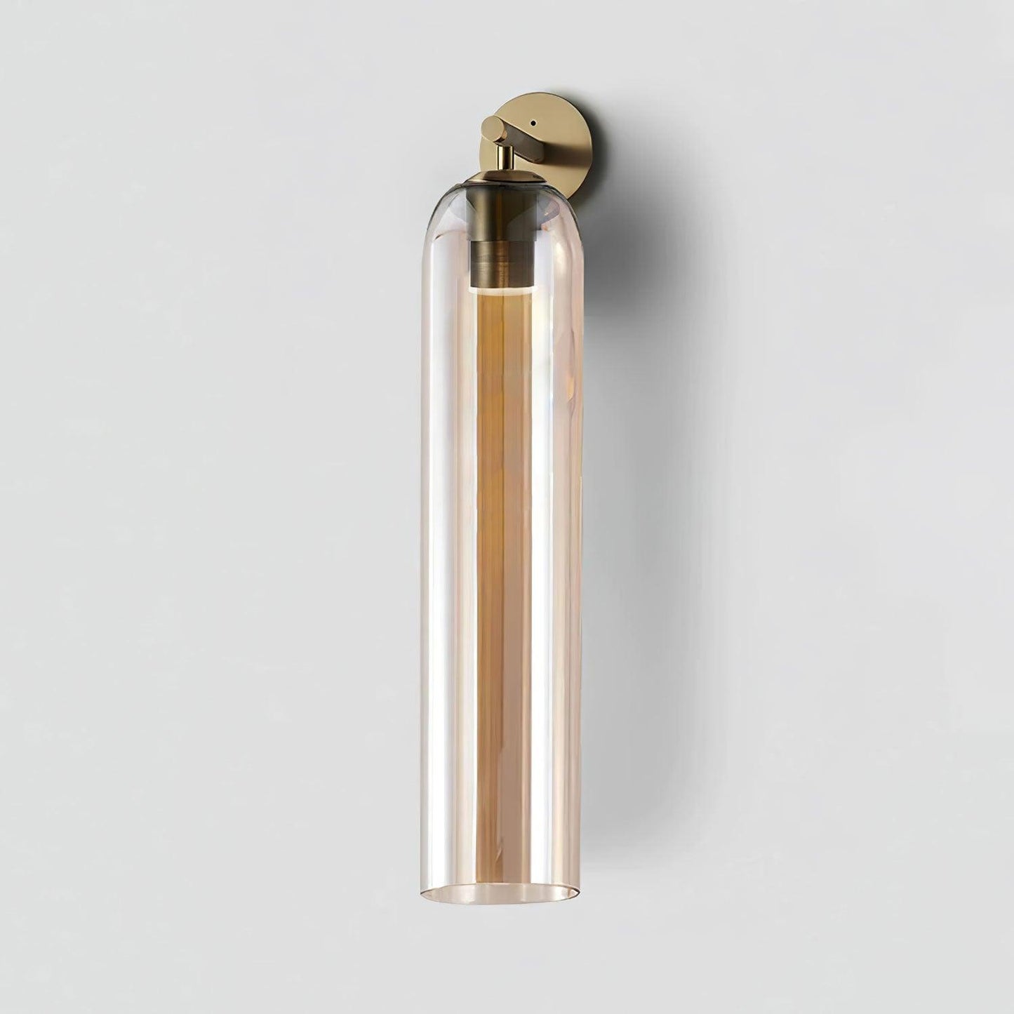 Art Glass Sconce Modern Wall Light | 12 x 6 x 4 Inch | E26 60W Max Brass