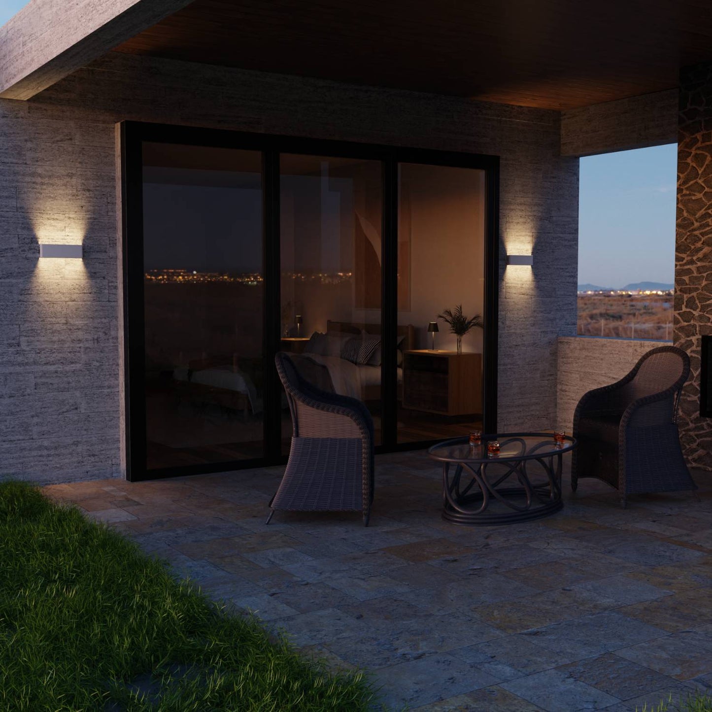 Avenis | Modern Wall Sconce Lighting in White and Gold