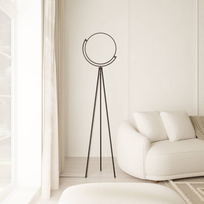 Black Arc Floor Lamp | Modern Standing Lamp with 360° Shade