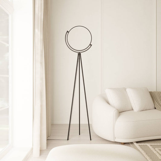 Black Arc Floor Lamp | Modern Standing Lamp with 360° Shade