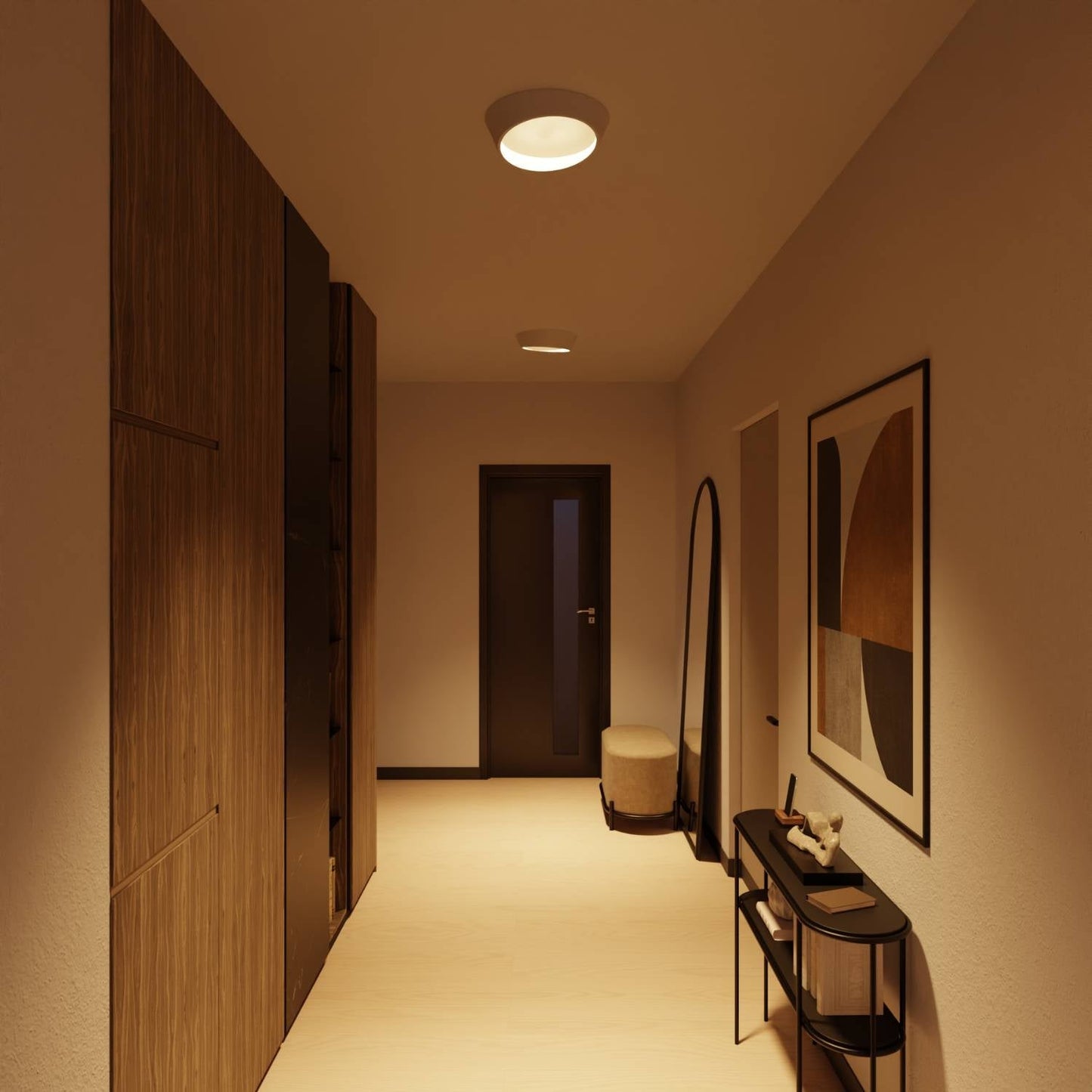 Celestia | Modern Flush Mount Ceiling Light, LED Compatible