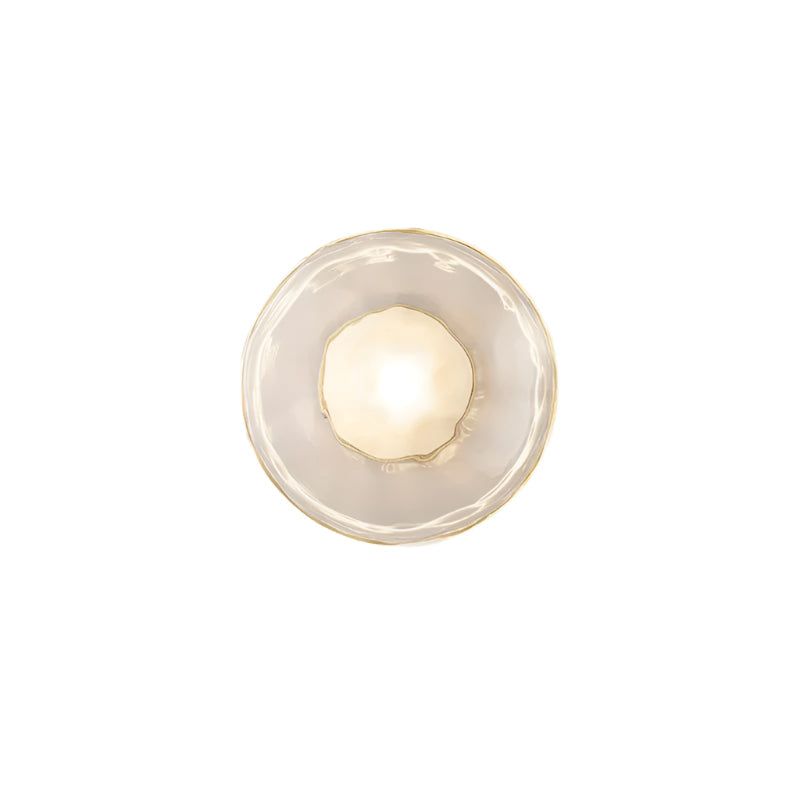 Nordic Round Glass Wave Wall Light | 20cm 38cm 65cm 95cm | 5W Warm LED