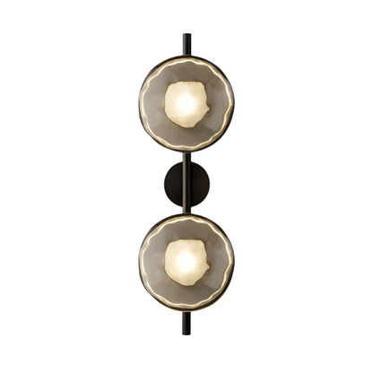 Nordic Round Glass Wave Wall Light | 20cm 38cm 65cm 95cm | 5W Warm LED