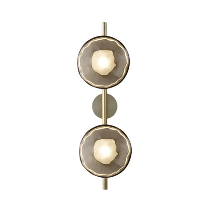 Nordic Round Glass Wave Wall Light | 20cm 38cm 65cm 95cm | 5W Warm LED