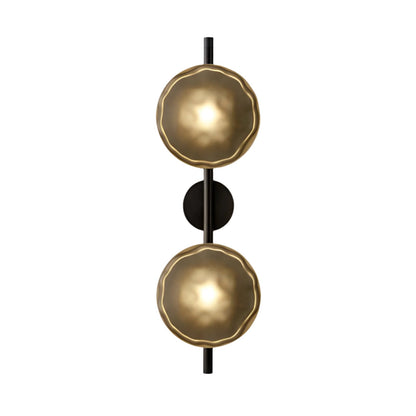 Nordic Round Glass Wave Wall Light | 20cm 38cm 65cm 95cm | 5W Warm LED