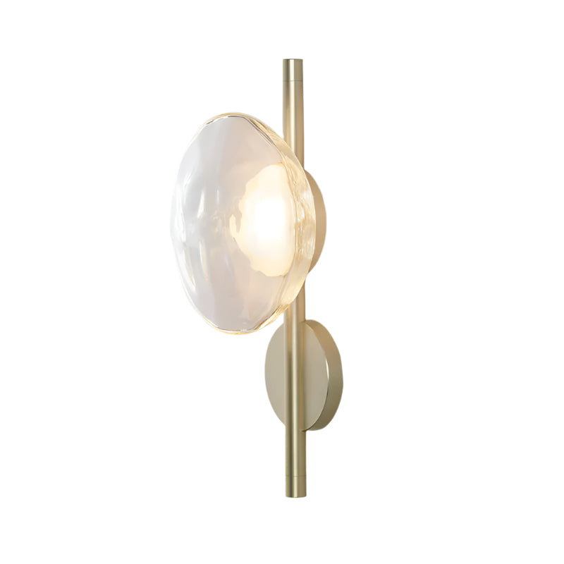 Nordic Round Glass Wave Wall Light | 20cm 38cm 65cm 95cm | 5W Warm LED