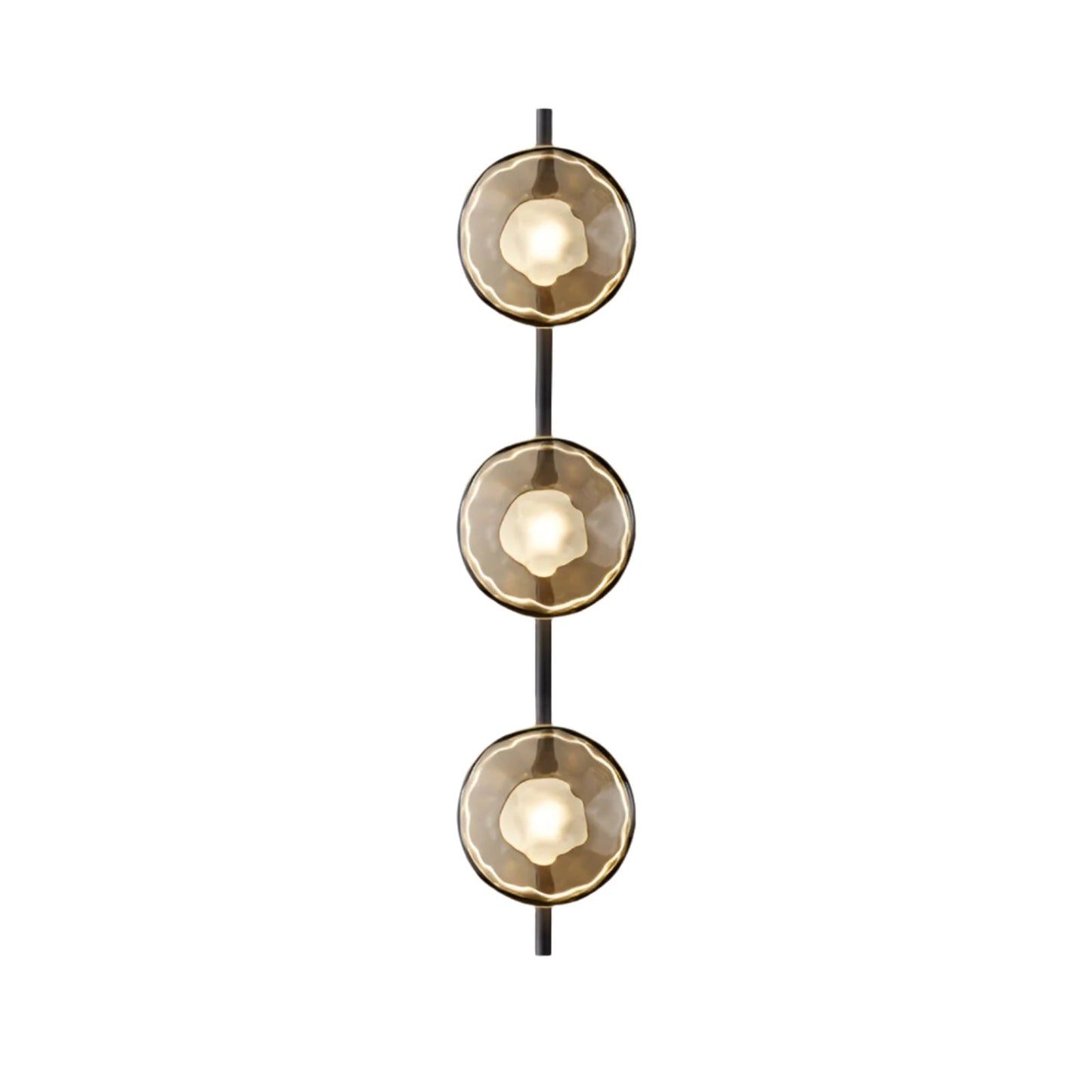 Nordic Round Glass Wave Wall Light | 20cm 38cm 65cm 95cm | 5W Warm LED