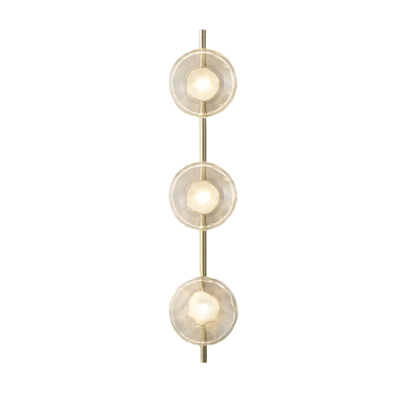 Nordic Round Glass Wave Wall Light | 20cm 38cm 65cm 95cm | 5W Warm LED