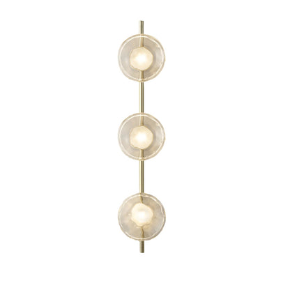 Nordic Round Glass Wave Wall Light | 20cm 38cm 65cm 95cm | 5W Warm LED