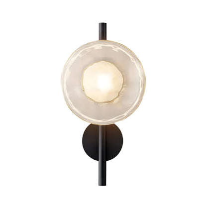 Nordic Round Glass Wave Wall Light | 20cm 38cm 65cm 95cm | 5W Warm LED
