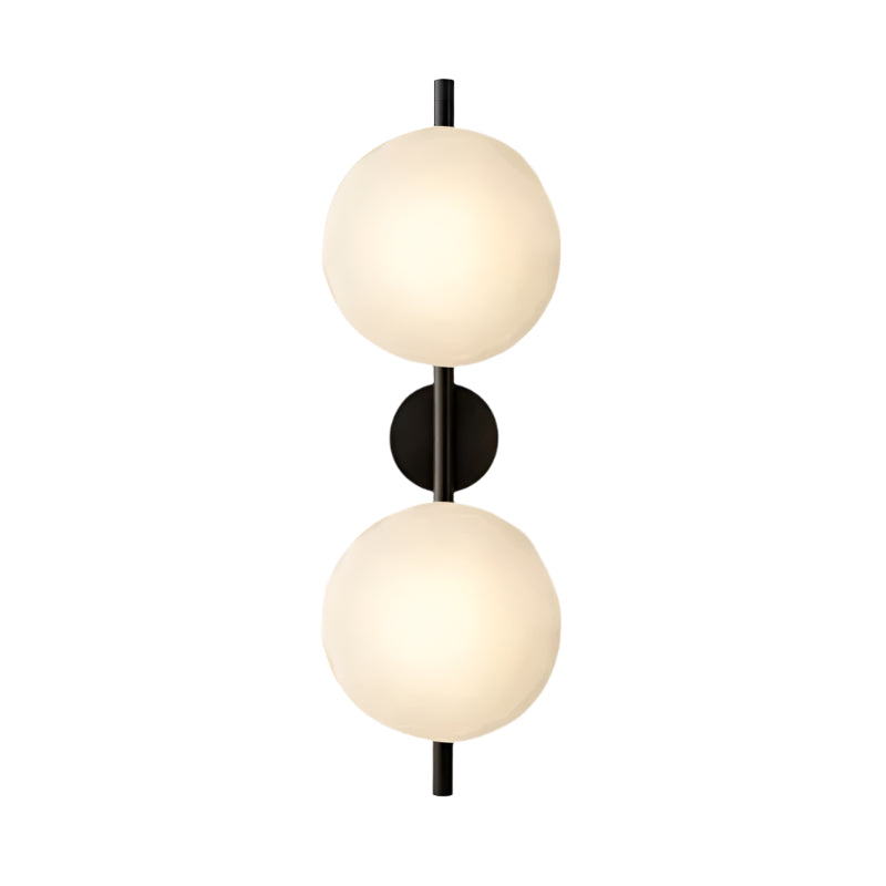 Nordic Round Glass Wave Wall Light | 20cm 38cm 65cm 95cm | 5W Warm LED