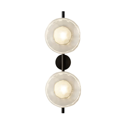 Nordic Round Glass Wave Wall Light | 20cm 38cm 65cm 95cm | 5W Warm LED