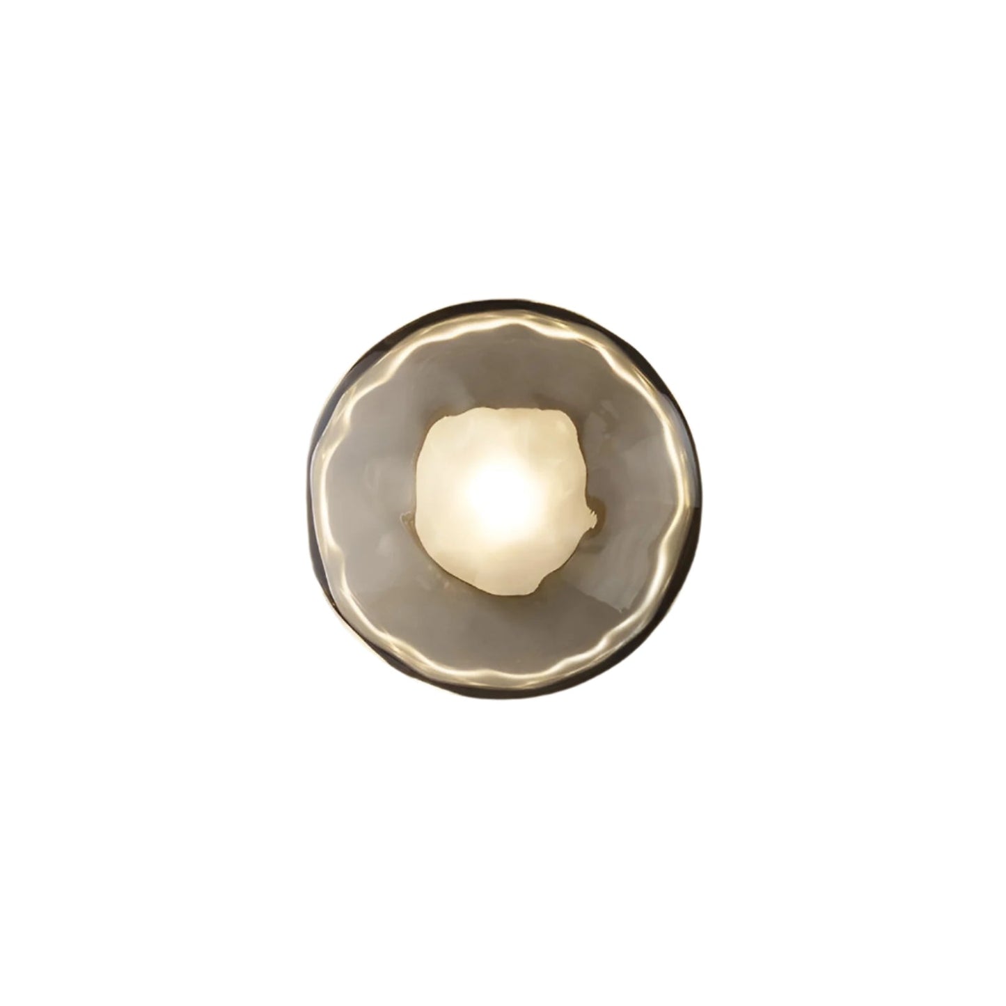 Nordic Round Glass Wave Wall Light | 20cm 38cm 65cm 95cm | 5W Warm LED