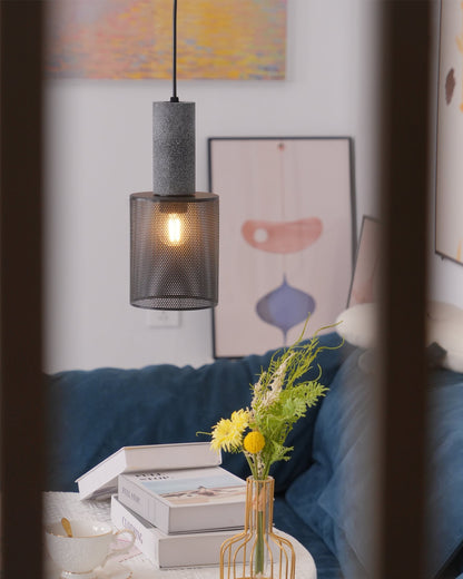 Urban Concrete Pendant Light | Industrial LED Hanging Lamp