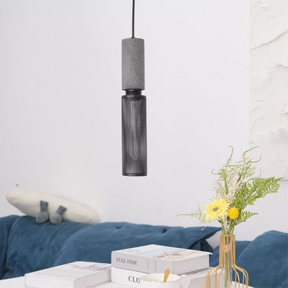 Urban Concrete Pendant Light | Industrial LED Hanging Lamp