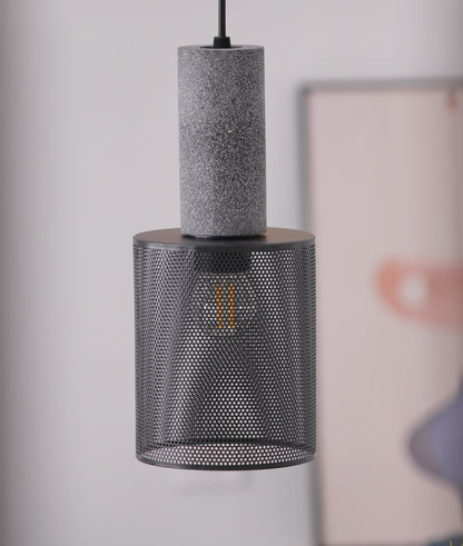Urban Concrete Pendant Light | Industrial LED Hanging Lamp