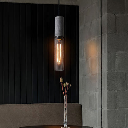 Urban Concrete Pendant Light | Industrial LED Hanging Lamp