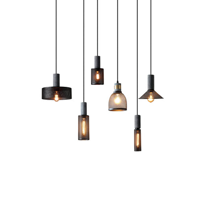 Urban Concrete Pendant Light | Industrial LED Hanging Lamp
