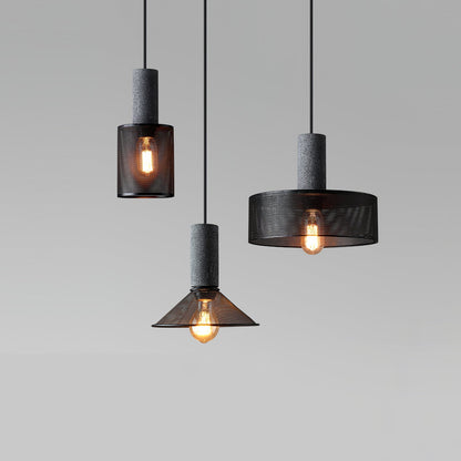 Urban Concrete Pendant Light | Industrial LED Hanging Lamp