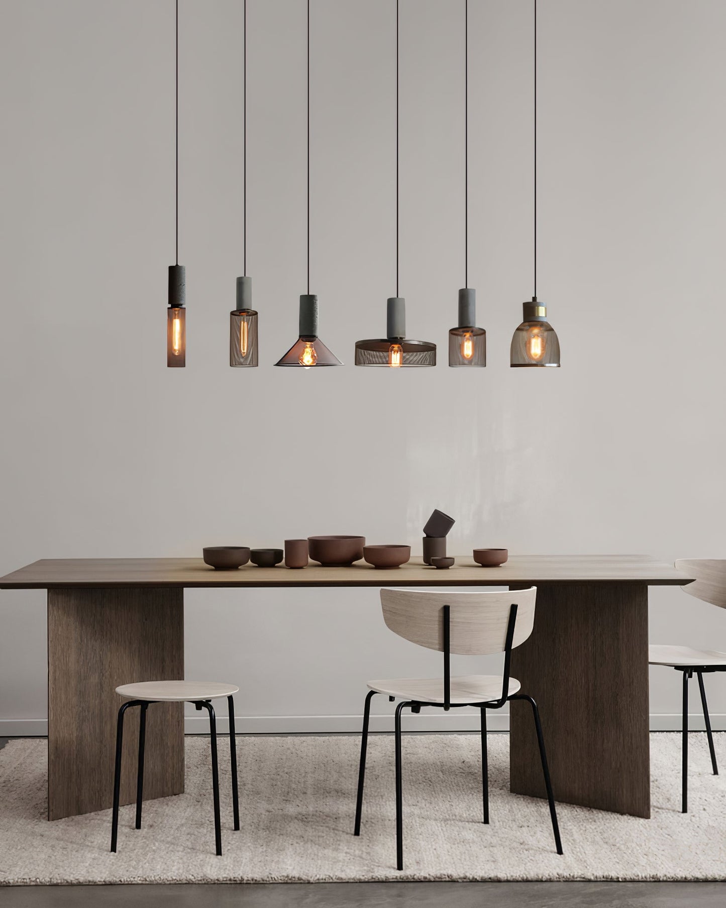 Urban Concrete Pendant Light | Industrial LED Hanging Lamp