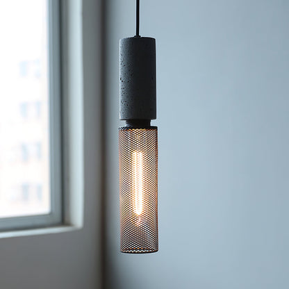 Urban Concrete Pendant Light | Industrial LED Hanging Lamp