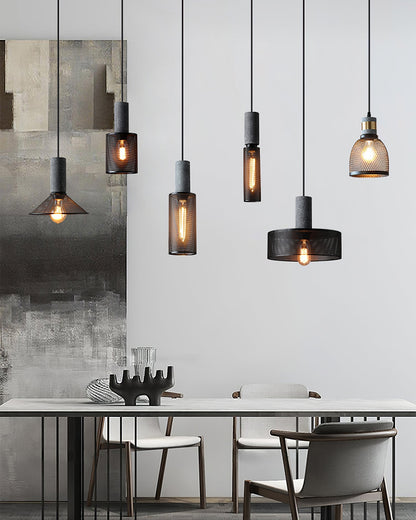 Urban Concrete Pendant Light | Industrial LED Hanging Lamp