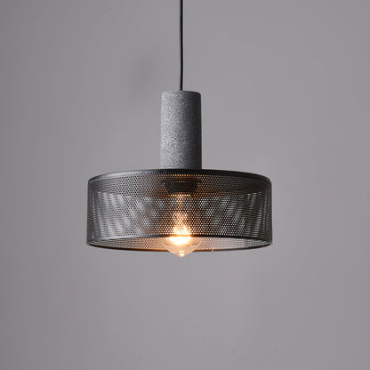 Urban Concrete Pendant Light | Industrial LED Hanging Lamp