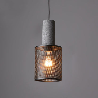 Urban Concrete Pendant Light | Industrial LED Hanging Lamp