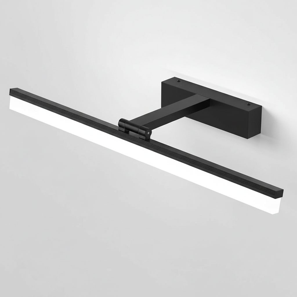 Black LED Bathroom Mirror Wall Light | 15 to 47 Inch | 24W 3 Color LED